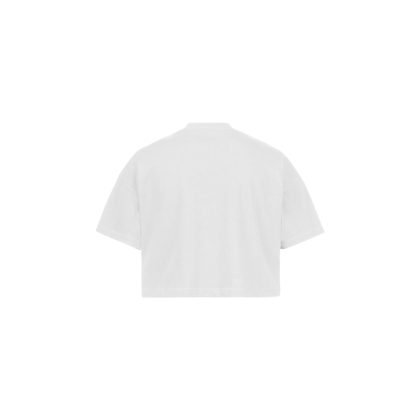FC CURVED BASIC - WHITE OVERSIZED CROPPED