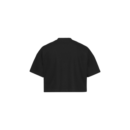 FC CURVED BASIC - BLACK OVERSIZED CROPPED